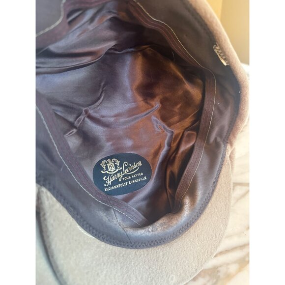 Vintage Harry Levinson Mens Wool Blend Tan Newsboy Cap One Size - Picture 6 of 6